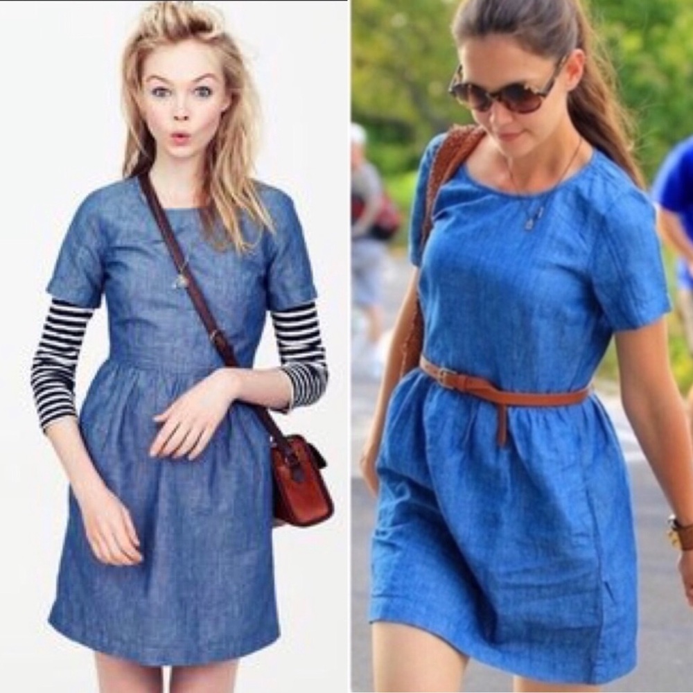 Madewell Chambray Songbird Dress - Picture 1 of 10